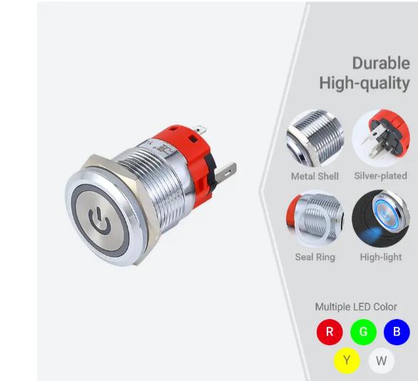 ປຸ່ມກົດປຸ່ມ 19mm 3a